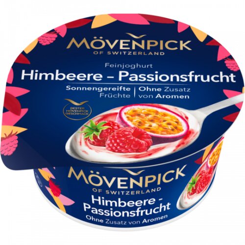 Mövenpick Feinjoghurt Himbeere-Passionsfrucht 150g