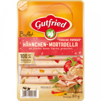 Gutfried Hähnchen Mortadella Papika 80g