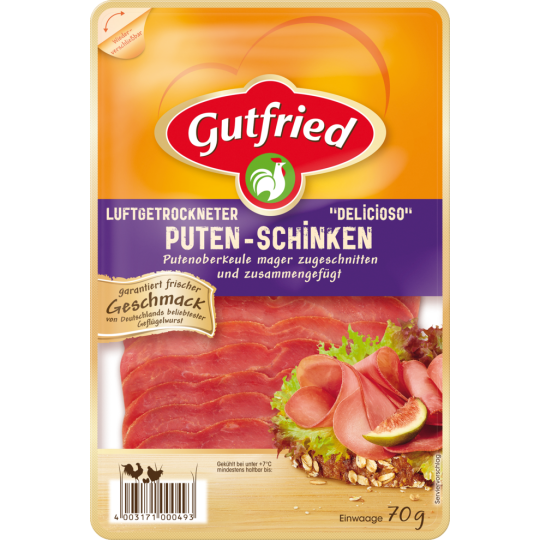 Gutfried Puten-Schinken luftgetocknet 70g