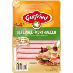 Gutfried Geflügel Mortadella Buffet 80g