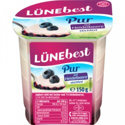 Lünebest Joghurt auf Frucht Heidelbeer 3,5% 150g