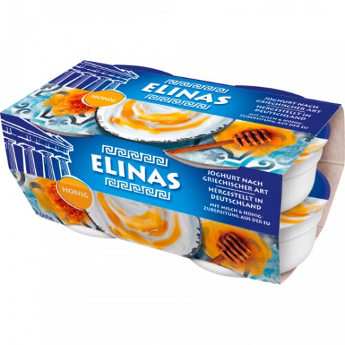 Elinas Joghurt Honig Griechische Art 9,4% 4er 150g