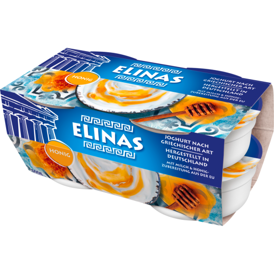 Elinas Joghurt Honig Griechische Art 9,4% 4er 150g