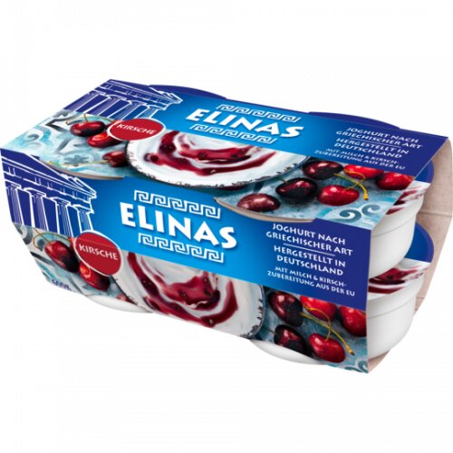 Elinas Joghurt Kirsche 9,4% 4x150g