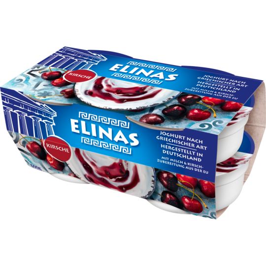 Elinas Joghurt Kirsche 9,4% 4x150g