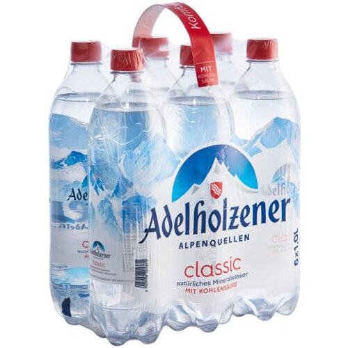 Adelholzener Mineralwasser Classic 6x1l Träger