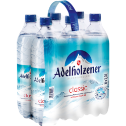Adelholzener Mineralwasser Classic 6x1l Träger