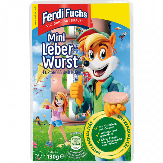 Ferdi-Fuchs Mini-Leberwurst 5er 26g