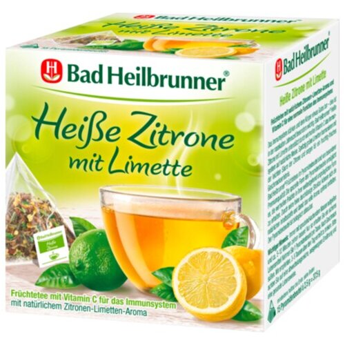 Bad Heilbrunner Tee Zitrone Limette 15er