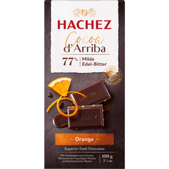 Hachez Cocoa D Arriba Orange100g