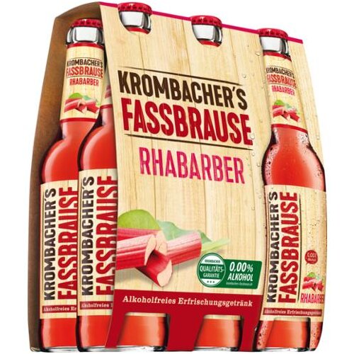 Krombachers Fassbrause Rhabarber 6er 0,33l