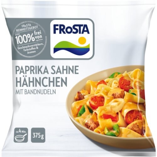 Frosta Paprika Sahne Hähnchen mit Nudeln 375g