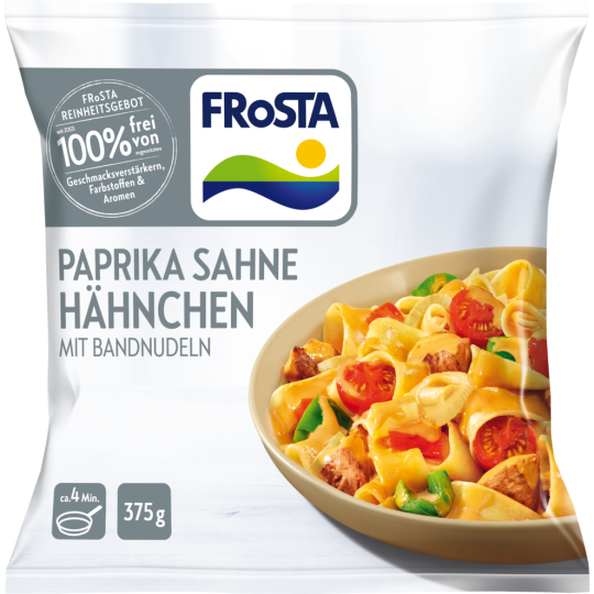 Frosta Paprika Sahne Hähnchen mit Nudeln 375g