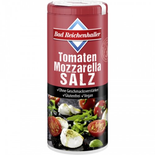 Bad Reichenhaller Mozzarella Tomaten Salz mit Folsäure 90g
