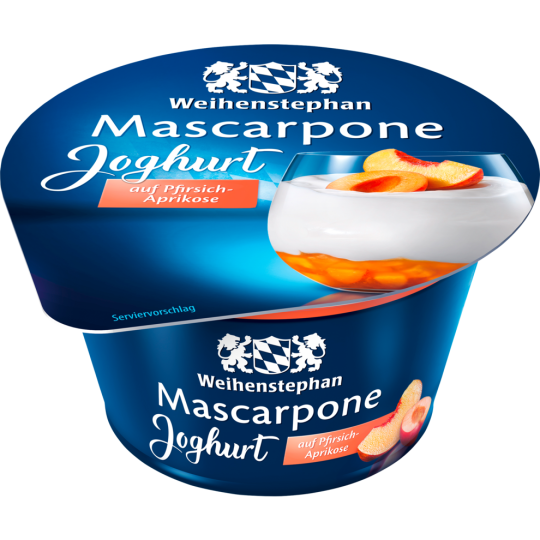 Weihenstephan Joghurt mit Mascarpone Pfirsich Aprikose 150g