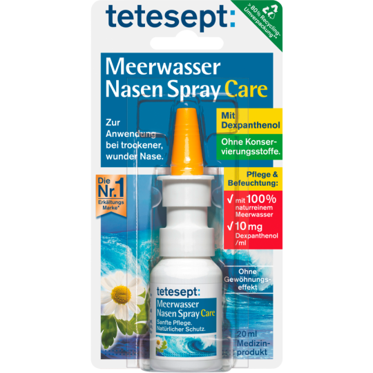 Tetesept Meerwasser Nasenspray Care 20ml