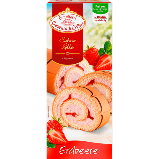 Coppenrath & Wiese Erdbeer-Sahne-Rolle 400g