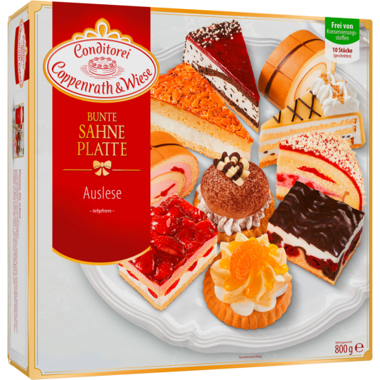 Coppenrath & Wiese Bunte Sahne Platte 800g