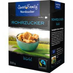 Sweet Family Rohrzucker Würfel braun 500g