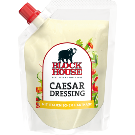 Block House Caesar Salat Dressing mit original Grana Padano 250ml