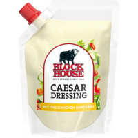 Block House Caesar Salat Dressing mit original Grana...