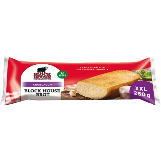 Block House Brot Knoblauch 250g