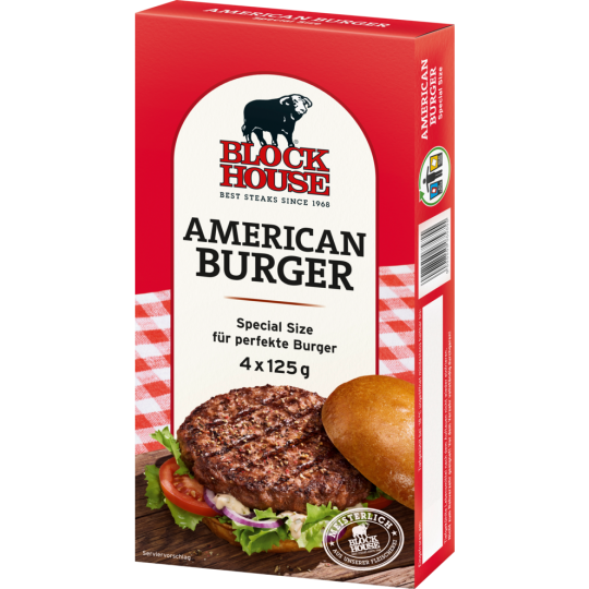 Block House American Burger 4er 125g
