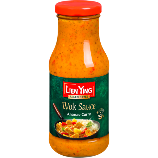Lien Ying WOK-Sauce Ananas-Curry 240ml