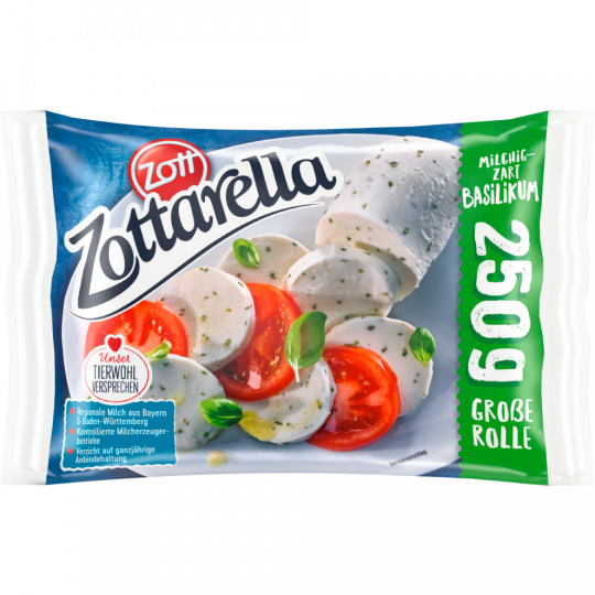Zottarella Basilikum 45% 250g