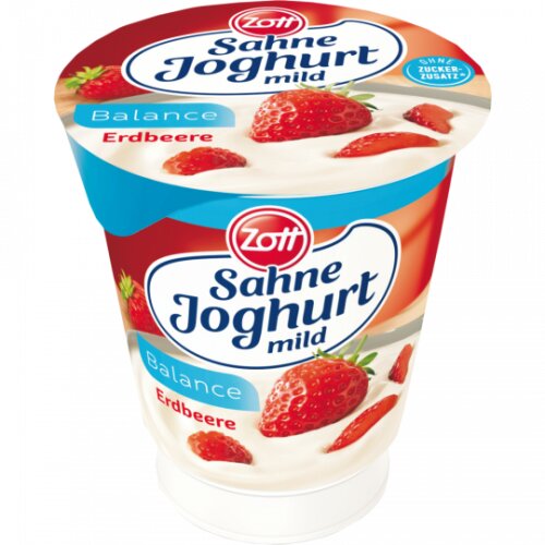 Zott Sahnejoghurt Balance Erdbeer 150g