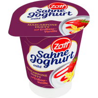 Zott Sahnejoghurt Mascarpone Duett Erdbeer-Vanilla 140g