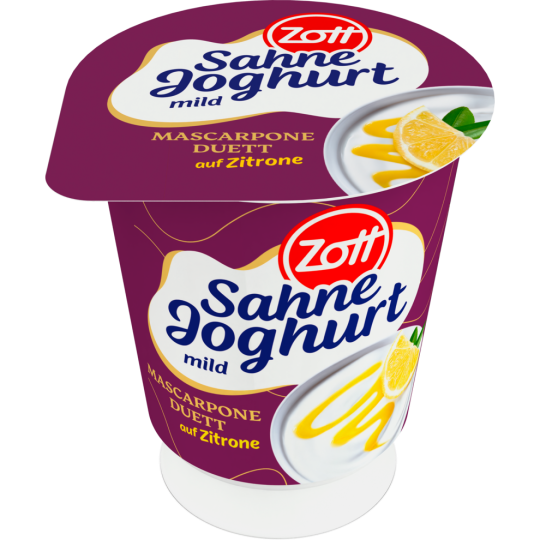 Zott Sahnejoghurt Mascarpone Duett Zitrone 140g