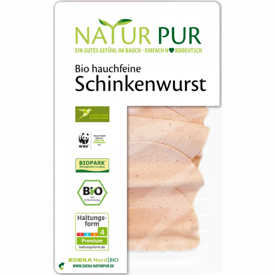 Natur Pur Bio Schinkenwurst hauchfein 80g
