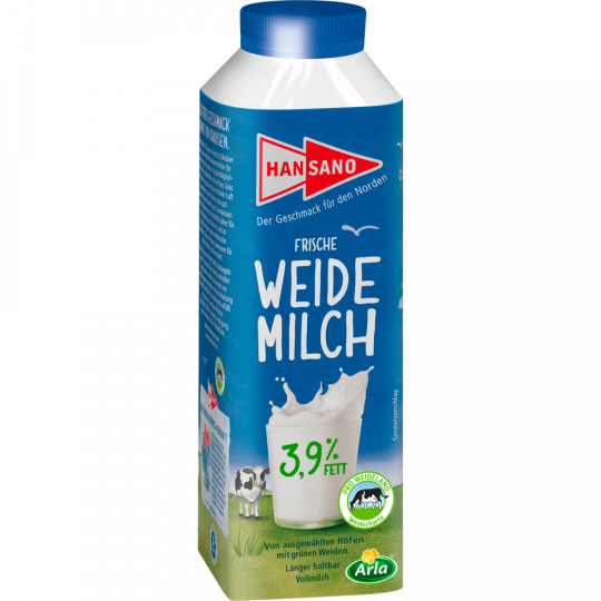 Hansano Weidemilch 3,9% 0,5l