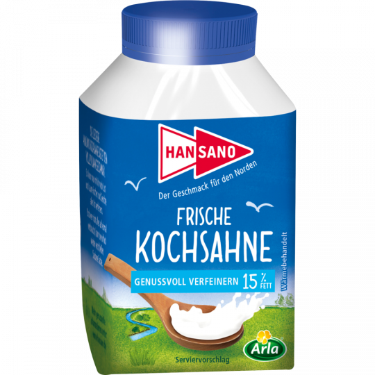 Hansano frische Kochsahne 15% 200g