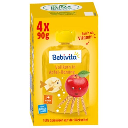 Bebivita Kinder Spaß Frucht & Getreide Vollkorn in Apfel...