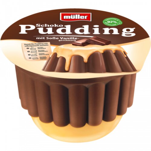 Müller Pudding Schoko+Vanille 450g