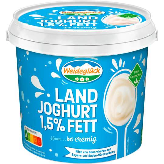Weideglück Landjoghurt mild 1,5% 1000g