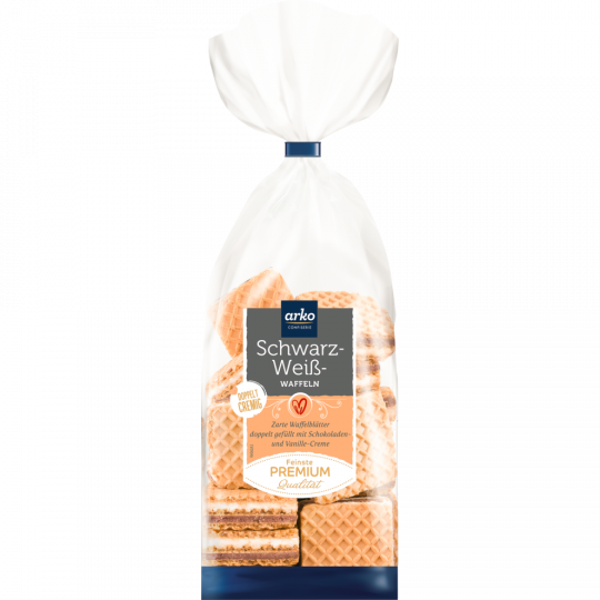Arko Schwarz-Weiß-Waffeln 175g