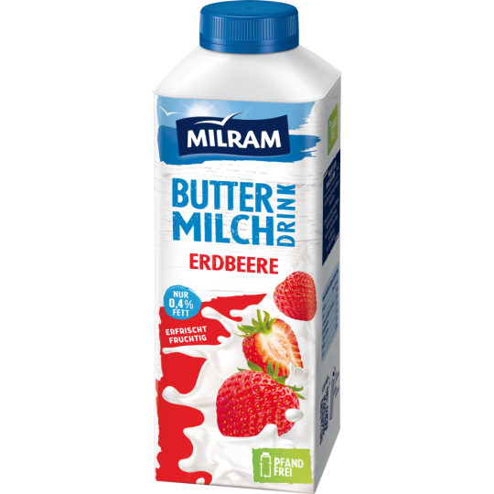 Milram Buttermilch Drink Erdbeer 750g