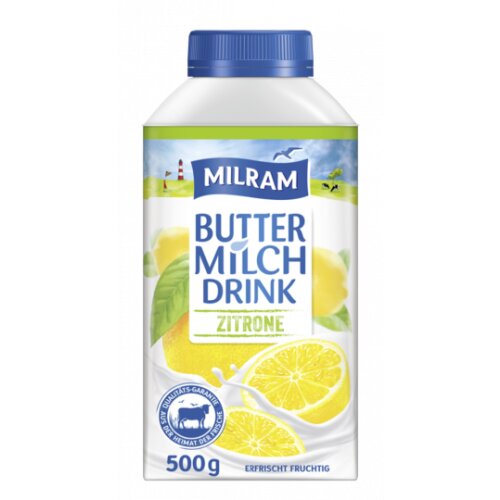 Milram Buttermilch Drink Zitrone 500g