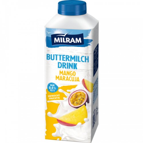 Milram Buttermilch Drink Mango-Maracuja 750g
