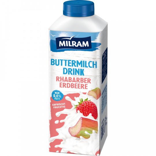Milram Buttermilch Rhabarber Erdbeer 750 g