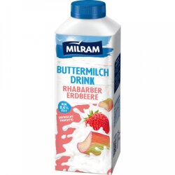Milram Buttermilch Rhabarber Erdbeer 750 g