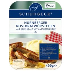 Schuhbeck Nürnberger Rostbratwurst mit Püree 400 g