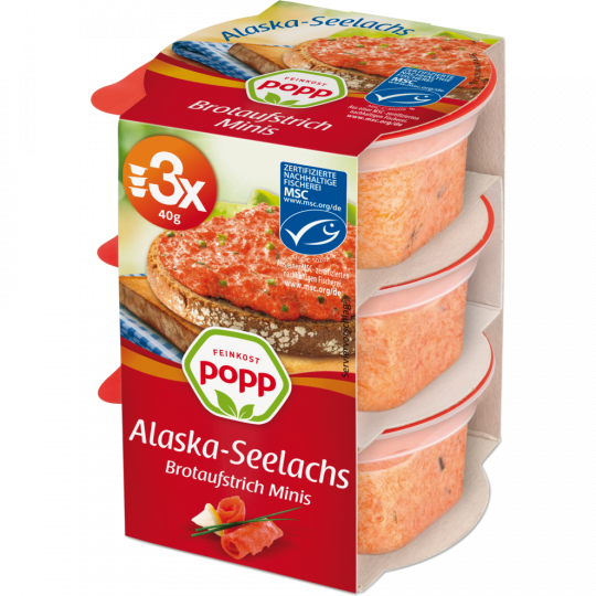 Popp Seelachssalat 3er