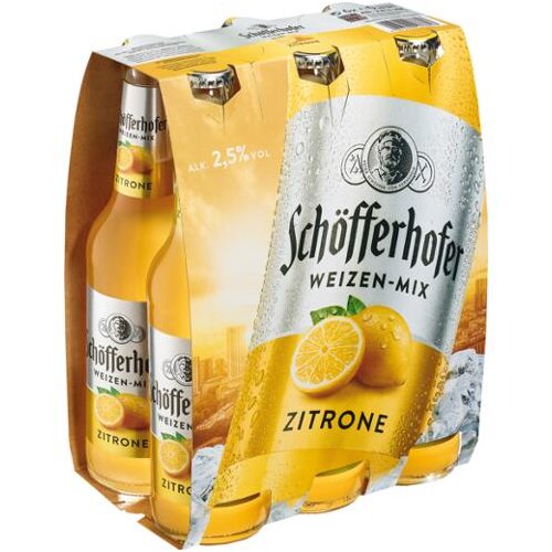 Schöfferhofer Weizen Zitrone 6er 0,33l