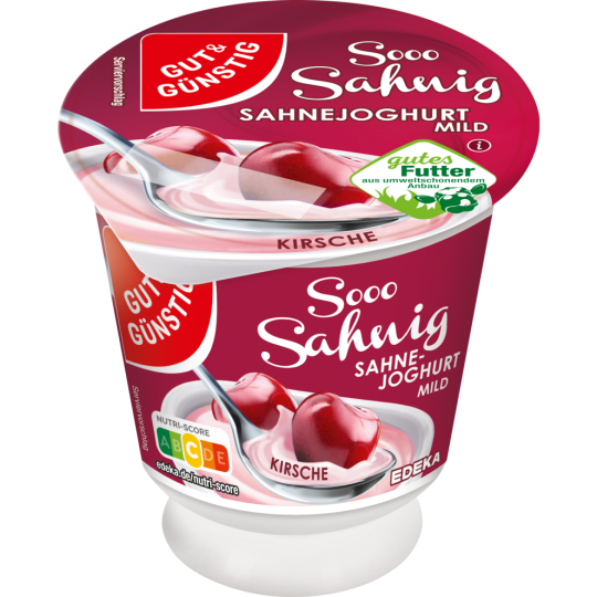 Gut & Günstig Sahnejoghurt mild Kirsch 150 g