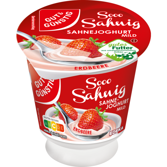 Gut & Günstig Sahnejoghurt mild Erdbeer 150g