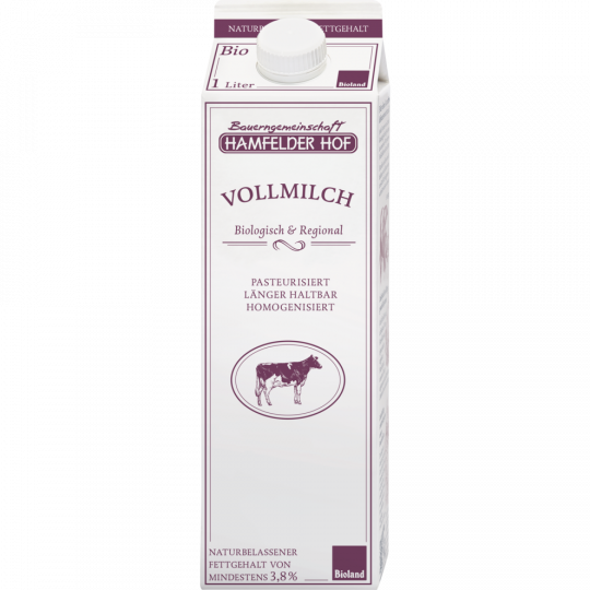 Längerfrisch Bioland Vollmilch 3,8% 1l